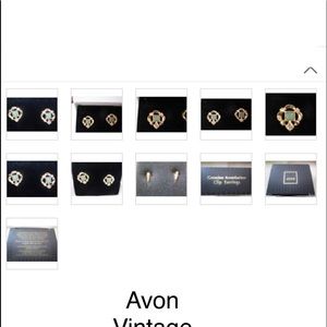 Vintage 1992 Genuine Aventurine Pierced Earrings